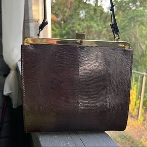 VINTAGE SEARS FEATHERLITE crocodile leather, in excellent condition! GORGEOUS!